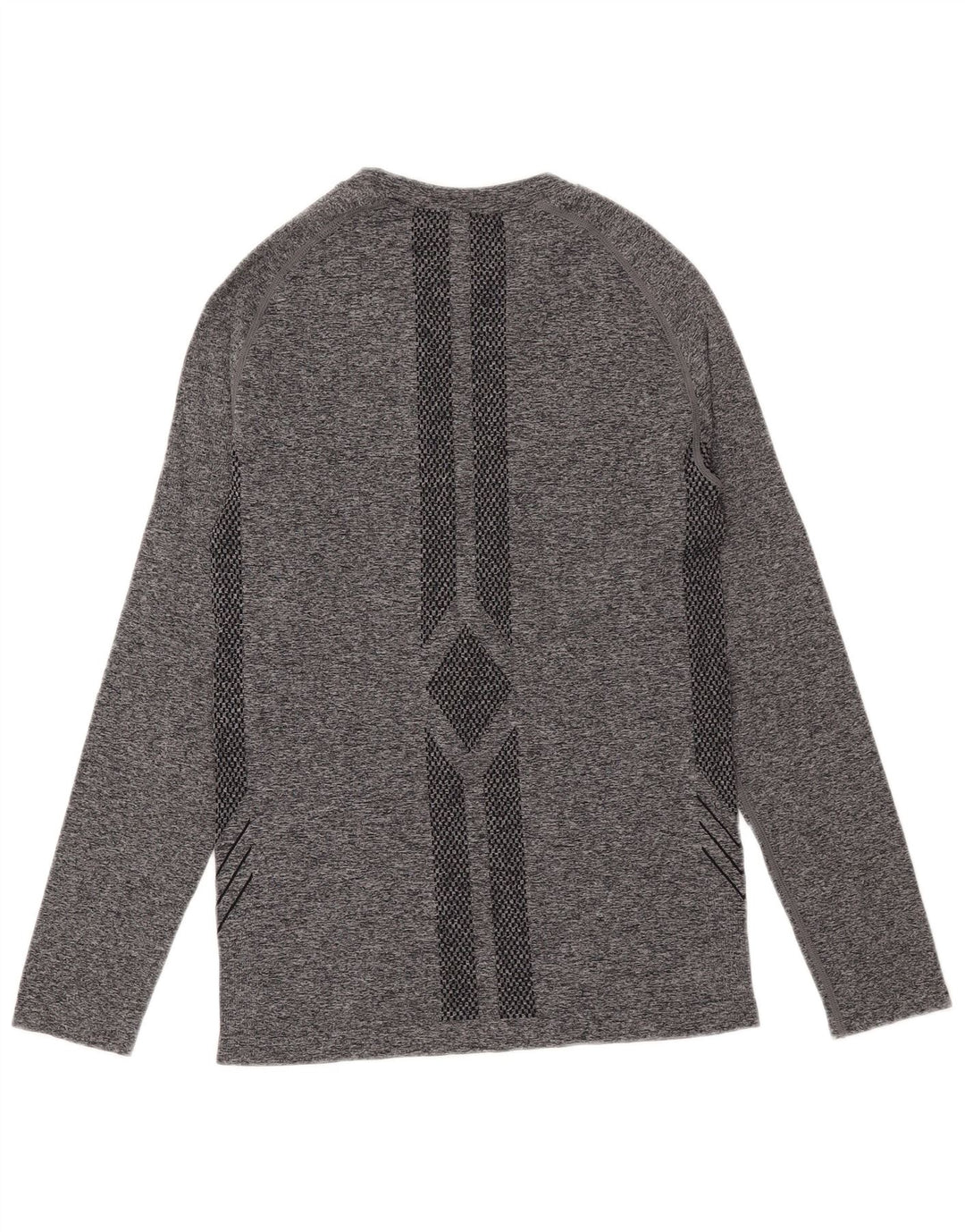 Mountain Warehouse Herre Top Langærmet Medium Grey Geometrisk Polyamid
