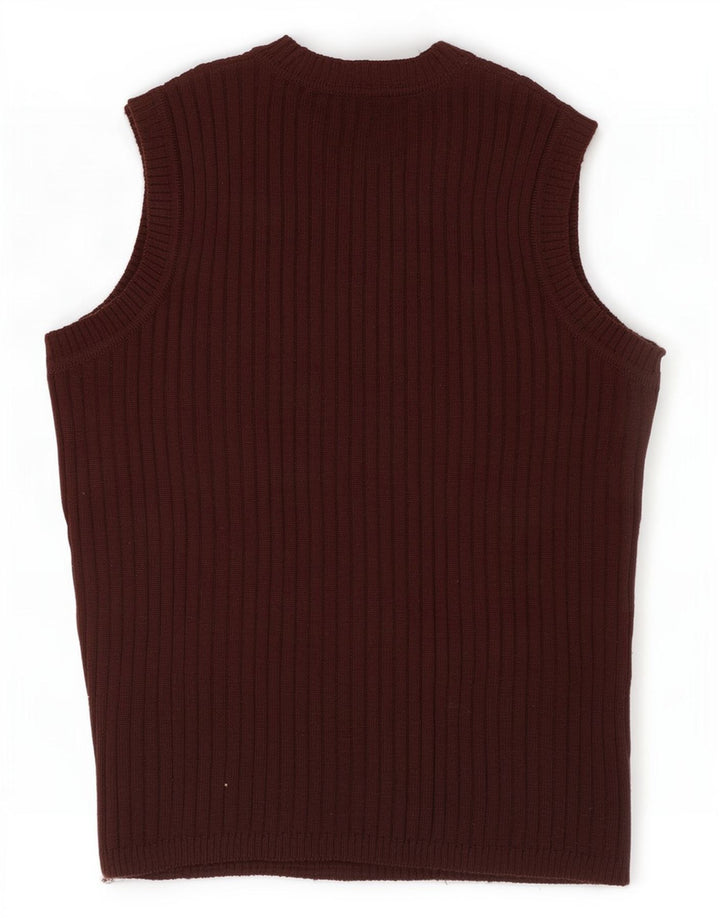 Zara Herre Vest Tank Top Stor Brun Uld