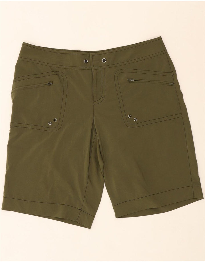 ATHLETA Womens Bermuda Shorts W34 Large Green Vintage Athleta and Second-Hand Athleta from Messina Hembry 