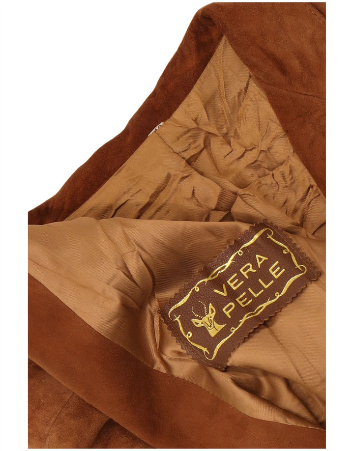 Vintage Dame Double Breasted Ruskind Blazer Jacket UK 14 Medium Brown