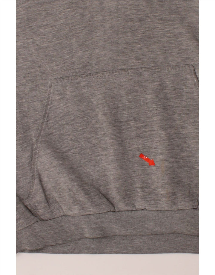NIKE Mens Hoodie Jumper UK 39/41 Medium Grey Cotton Vintage Nike and Second-Hand Nike from Messina Hembry 