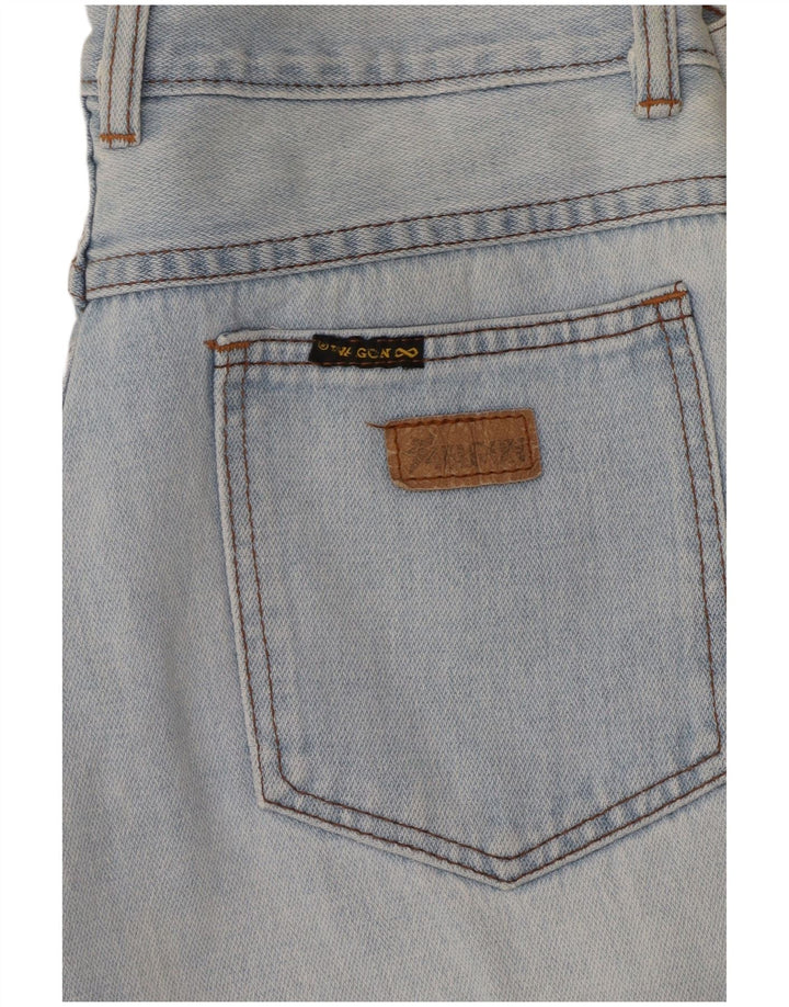 VINTAGE Højtaljede koniske jeans til kvinder W26 L26 Blå