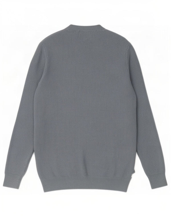 Marks & Spencer Herre sweater med rund hals, lille blå polyester