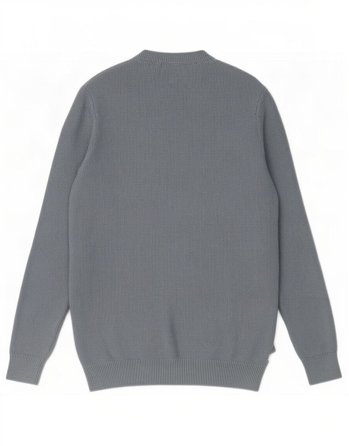 Marks & Spencer Herre sweater med rund hals, lille blå polyester