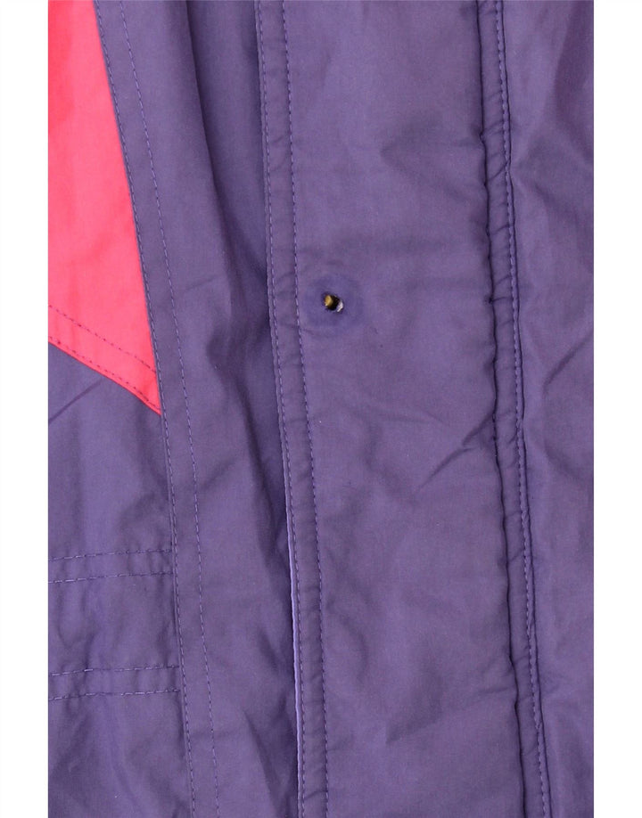 SERGIO TACCHINI Skijakke med hætte til mænd UK 40 Stor marineblå farveblok