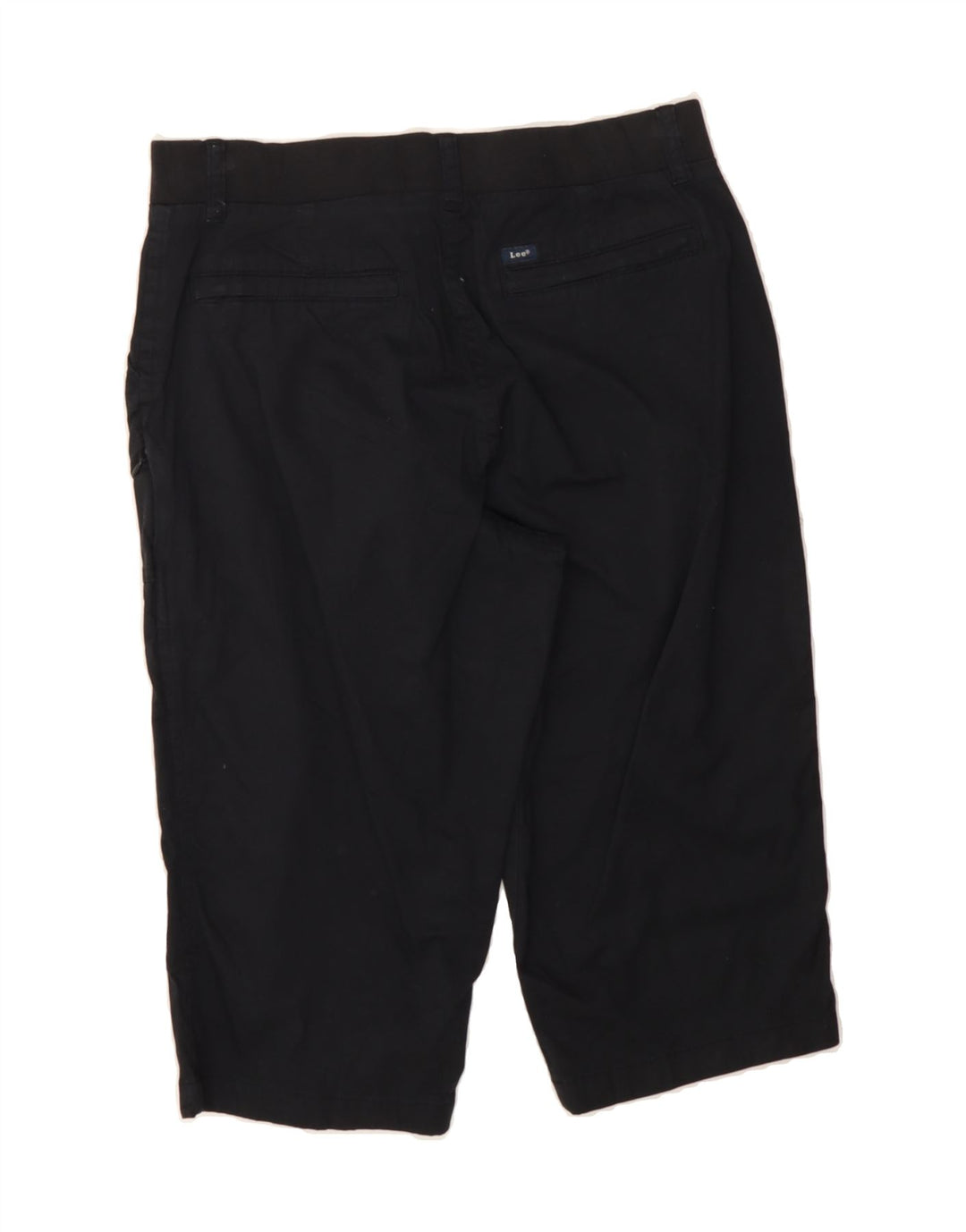 LEE Womens Mid Rise Relaxed Fit Bermuda Shorts US 10 Large W32 Black Vintage Lee and Second-Hand Lee from Messina Hembry 