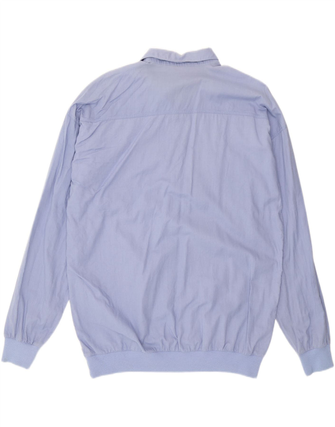 Vintage Herre Pullover Shirt IT 50/52 Large Blue Colourblock Bomuld