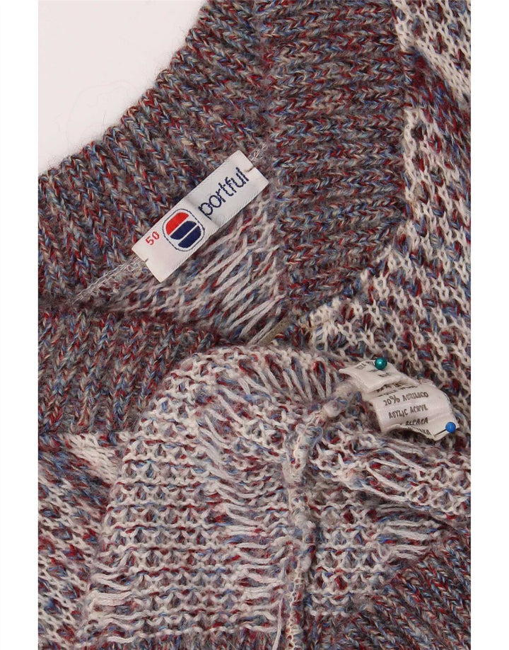 Sportful Herre Button Neck Jumper Sweater IT 50 Medium Multicolored Retro