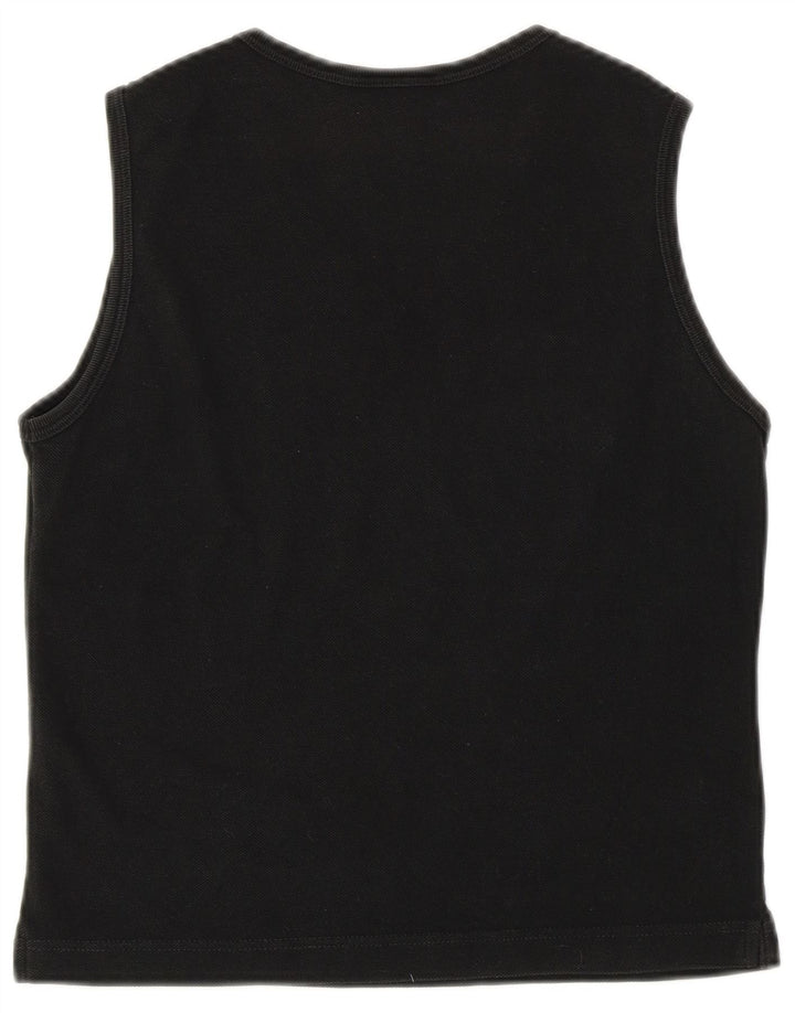 Lacoste Womens Crop Vest Top Størrelse 42 Large Sort