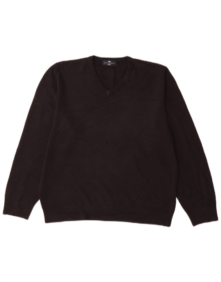 Marks & Spencer Herre Blue Harbor V-hals sweater Large Navy Blue