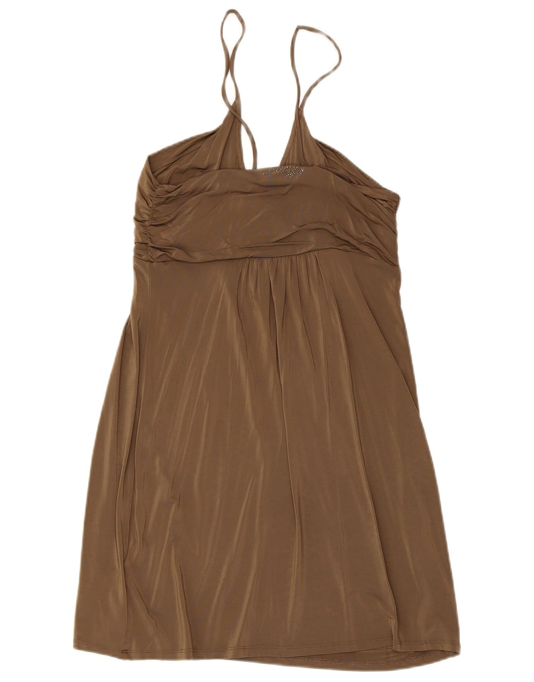 Liu Jo Dame Ærmeløs Slip Dress IT 44 Medium Brun Viscose