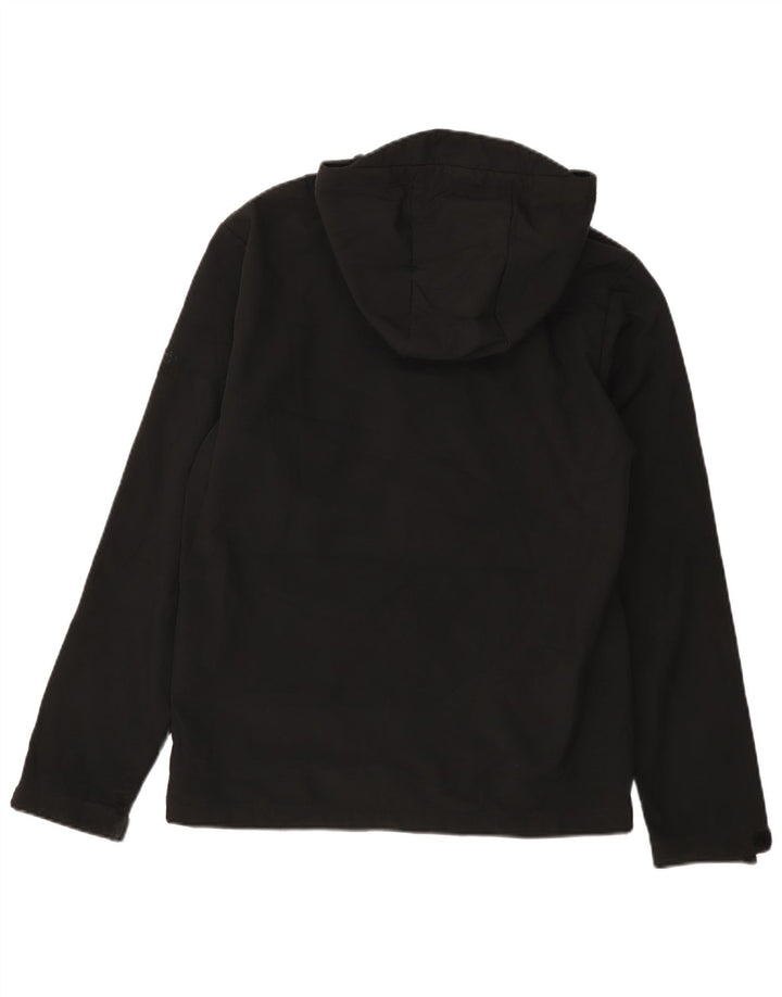 Jack & Jones Windbreaker-jakke med hætte til mænd UK 38 Medium Sort Polyester