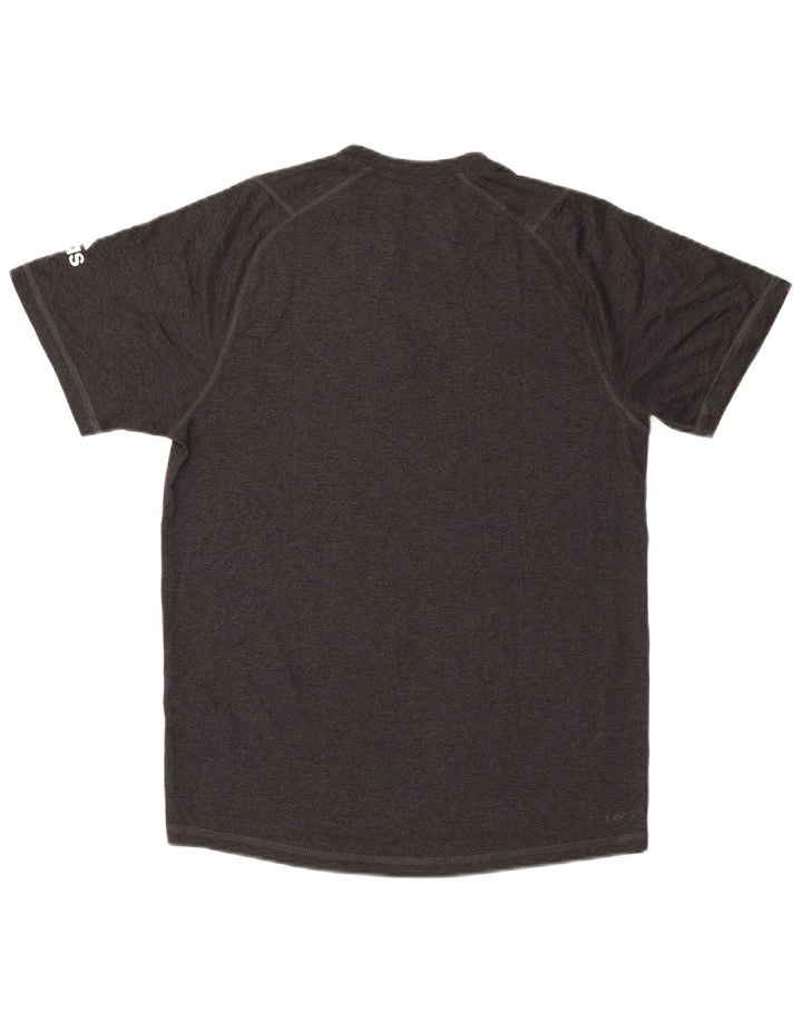Adidas Herre Aeroready Grafisk T-Shirt Top Lille Grå Polyester