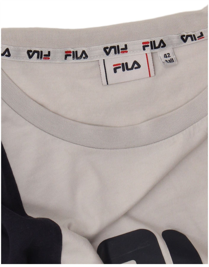 FILA Grafisk T-shirt top til kvinder IT 42 Medium Flerfarvet Colourblock