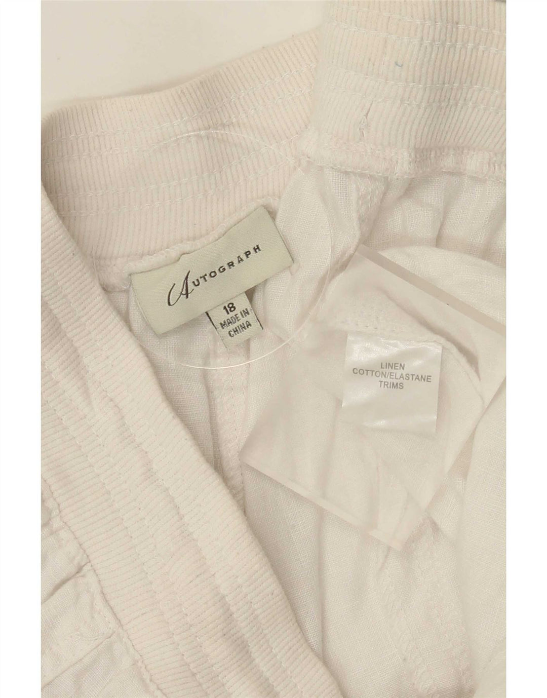 Marks & Spencer Womens Autograph Bermuda Shorts UK 18 XL W36 White
