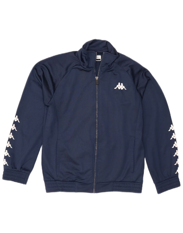 Kappa Boys Grafisk træningsdragt Topjakke 11-12 år Navy Blue Sports