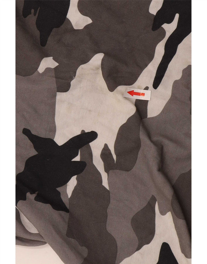 Adidas Herre Climalite T-Shirt Top Stor Grå Camouflage Polyester