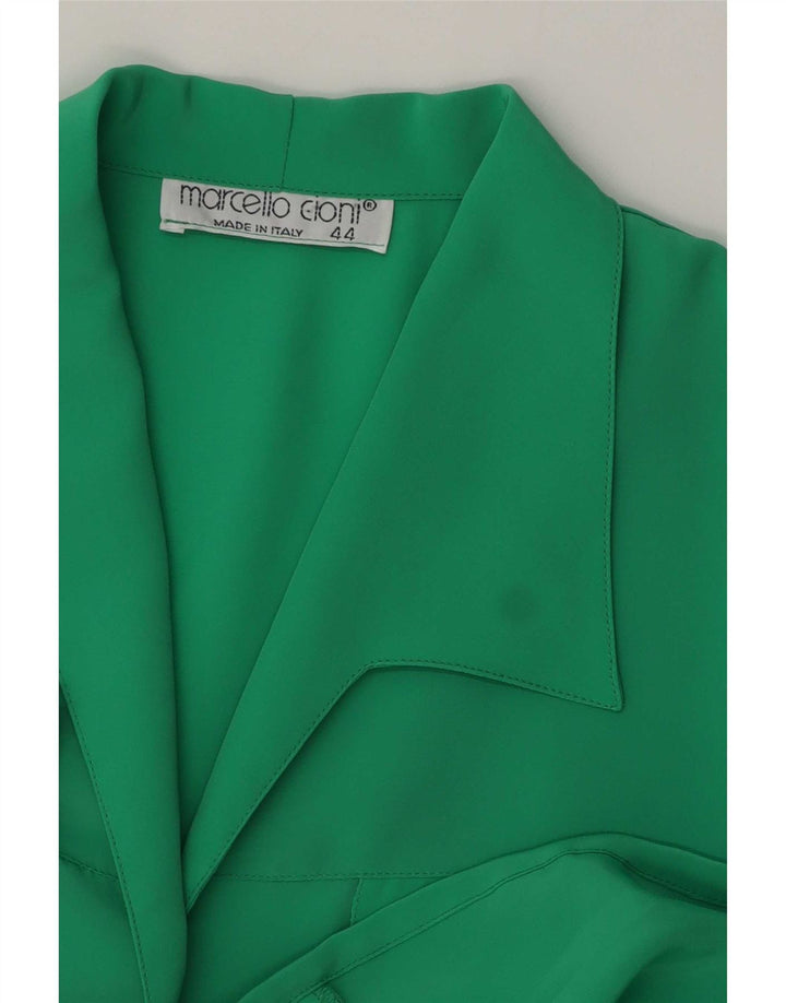 Marcello Cioni Dame Kortærmet Bluse IT 44 Medium Grøn