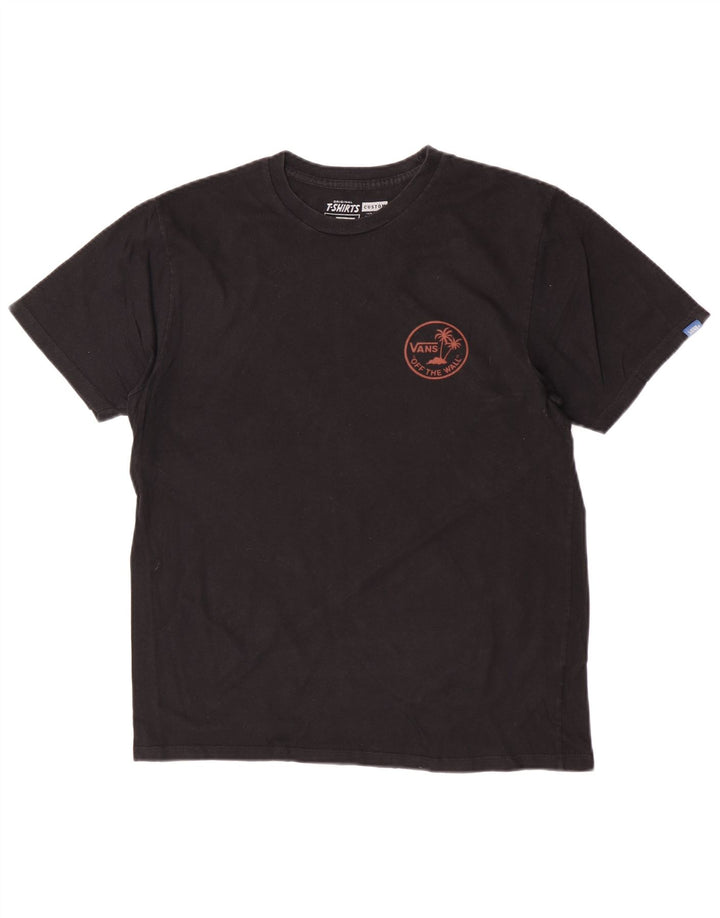 Vans Herre Grafisk T-Shirt Top Medium Sort Bomuld
