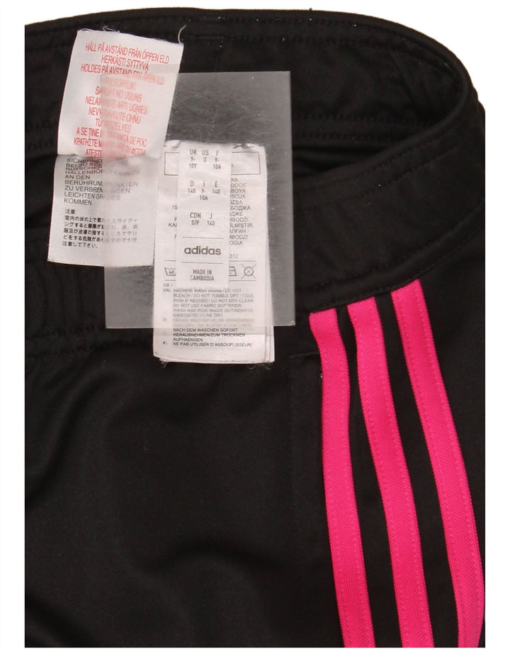 Adidas Boys Aeroready Tracksuit Bukser 9-10 år Sort polyester