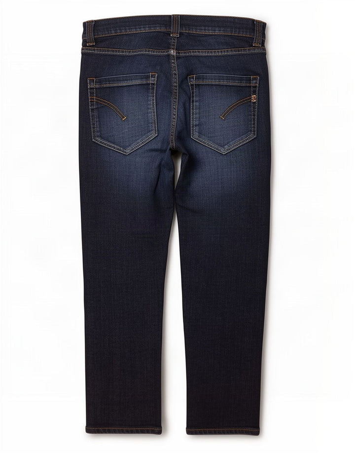 Dondup Dame Straight Jeans W34 L25 Marineblå Bomuld