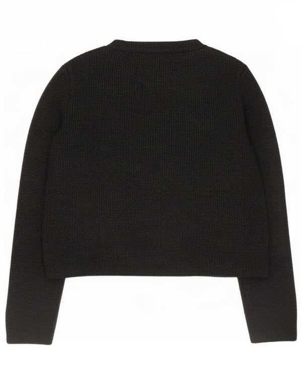 Zara Womens Crop Cardigan Sweater UK 10 Small Grå Akryl