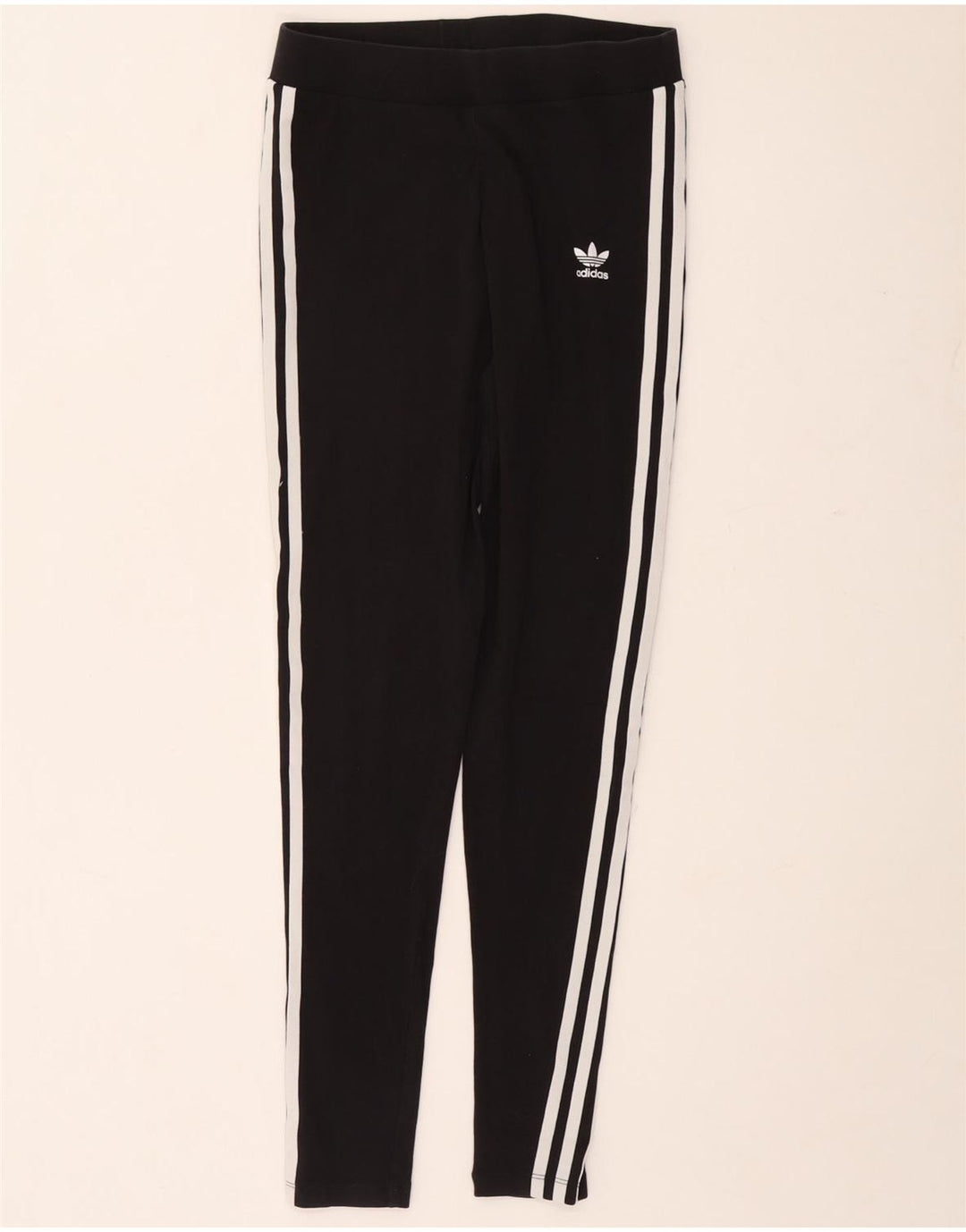Adidas Dame Leggings UK 10 Small Black Bomuld
