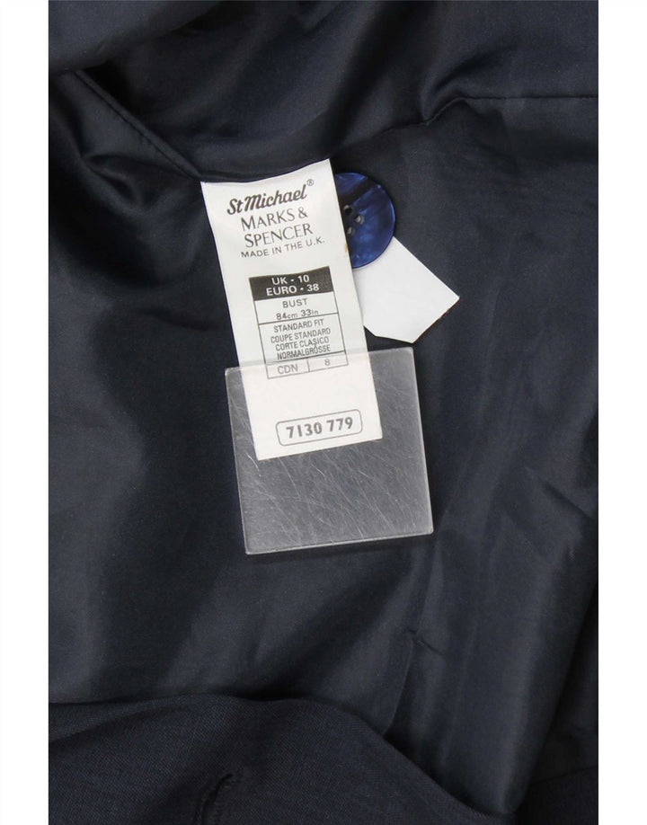Marks & Spencer Dame St. Michael Blazer Jacket UK 10 Small Navy Blue