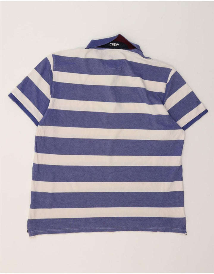 Crew Clothing Herre Polo Shirt 2XL Blå Stribet Bomuld