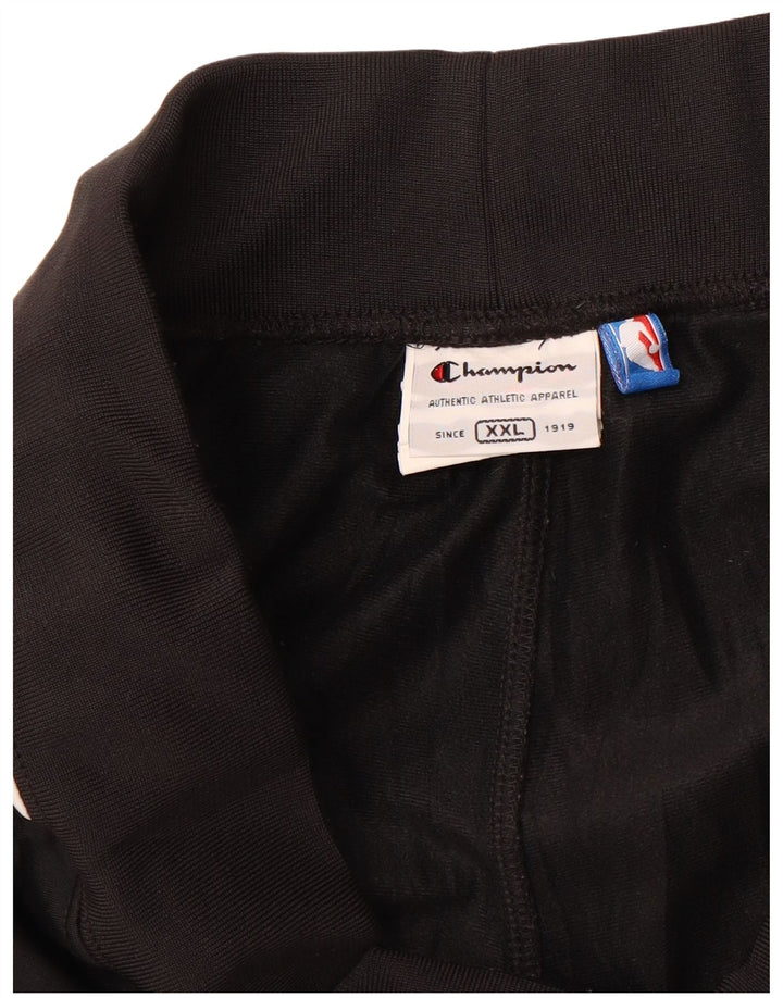 CHAMPION Mens Tracksuit Trousers 3XL Black Colourblock Polyester