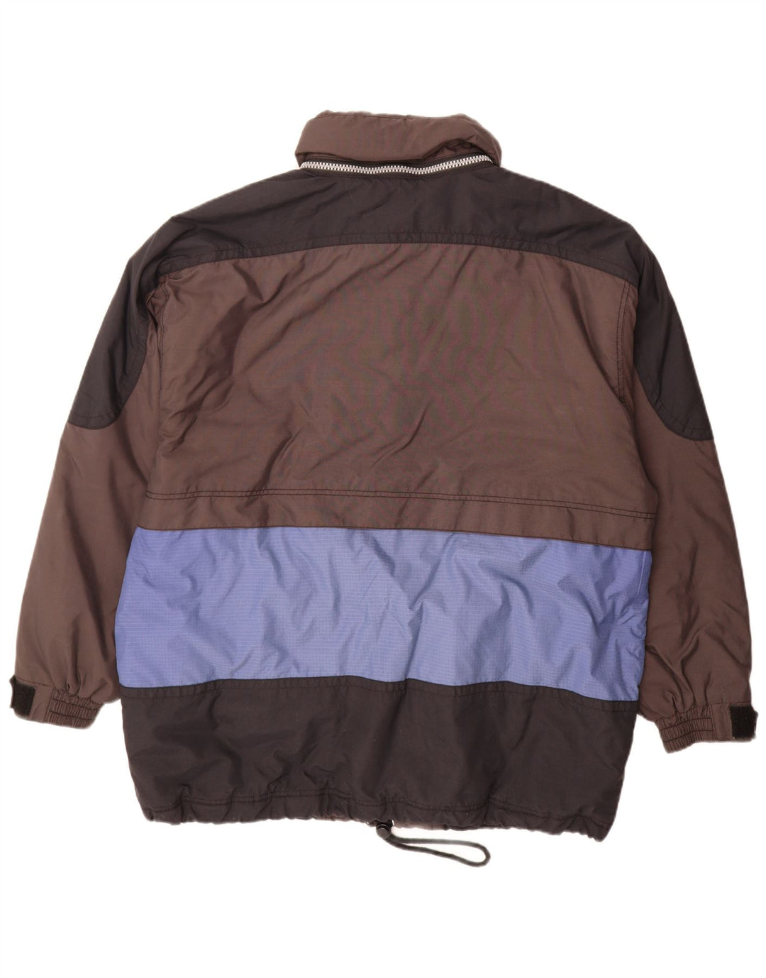 C&A Herre Rodeo Hættetrøje Skijakke UK 44 2XL Brun Colourblock Nylon