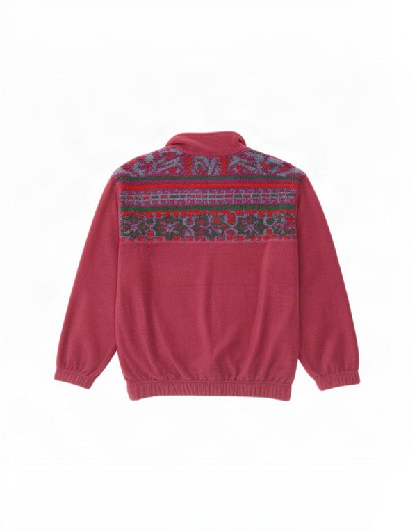 Santostefano Fleecejakke til mænd UK 42 XL Lilla Geometrisk Polyester