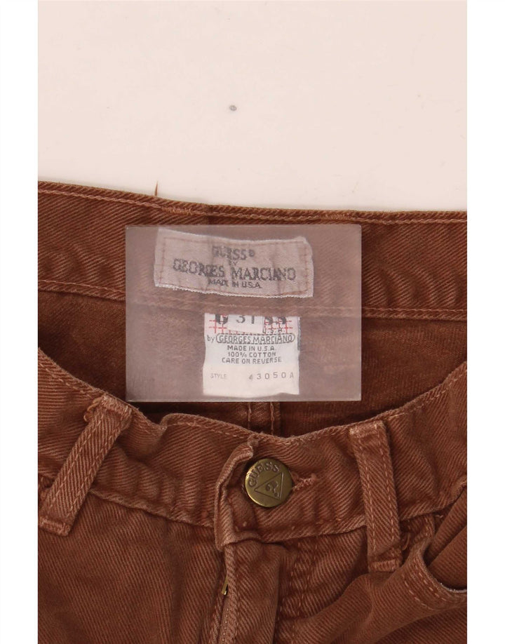 Guess Herre tilspidsede jeans W31 L28 brun bomuld