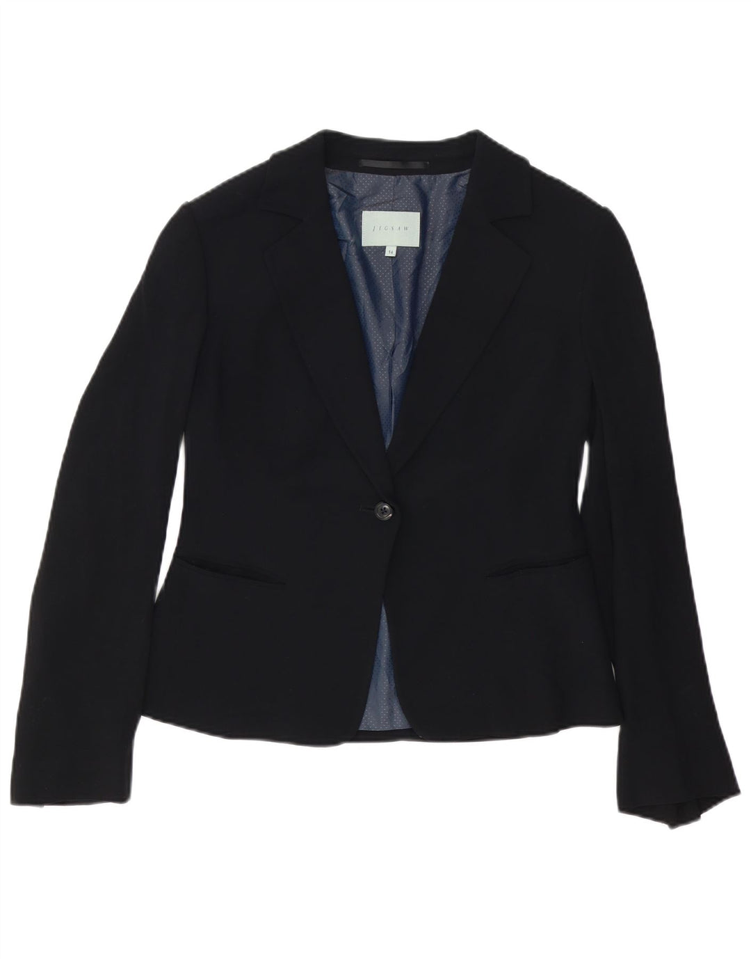 Jigsaw Dame 1 Knap Blazer Jacket UK 14 Medium Sort
