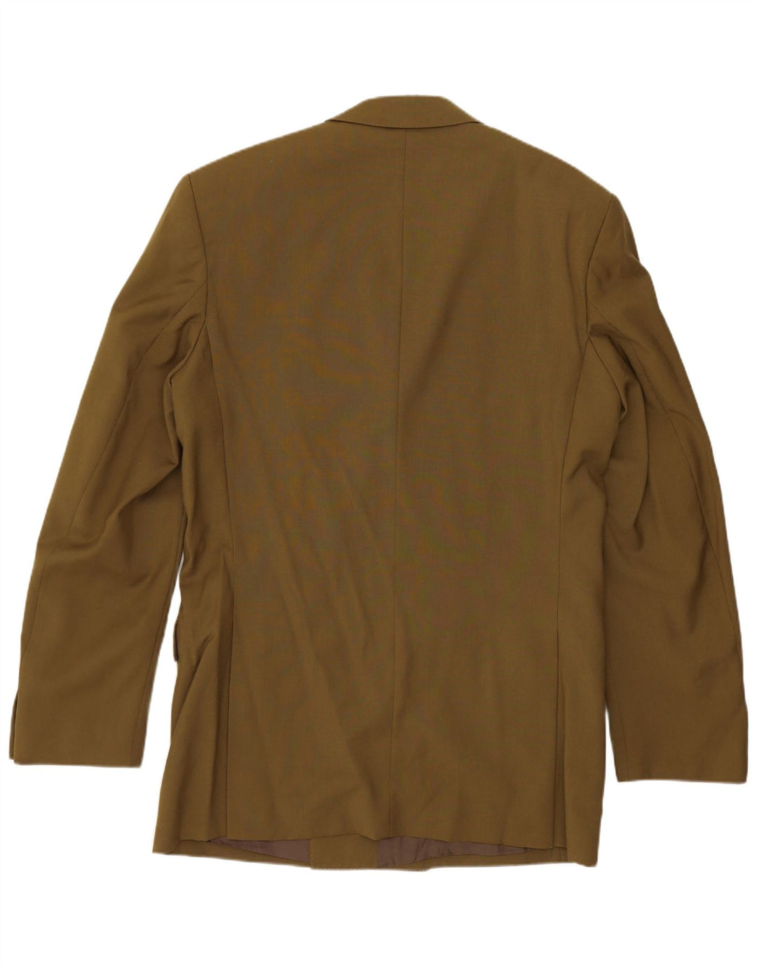 Vintage herre dobbeltradet blazerjakke UK 38 Medium Khaki New Wool