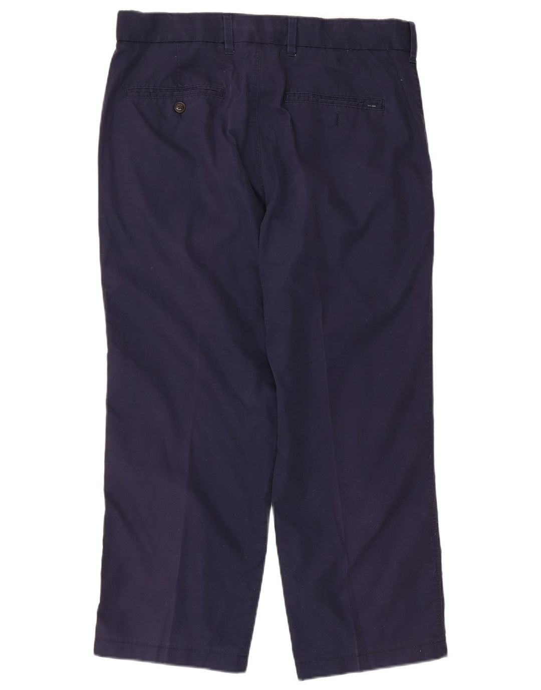 Marks & Spencer Herre Cropped Trousers W34 L25 Marineblå Bomuld