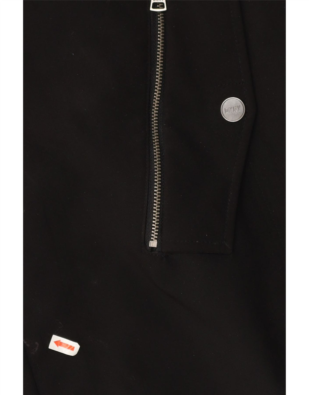 Dkny Dame Hooded Parka Jacket UK 18 XL Sort Polyester