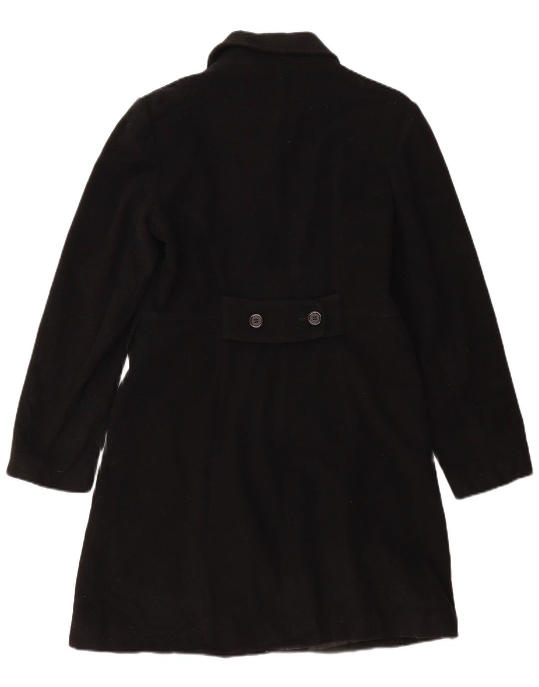 Zara Dame Overfrakke EU 40 Medium Sort Uld