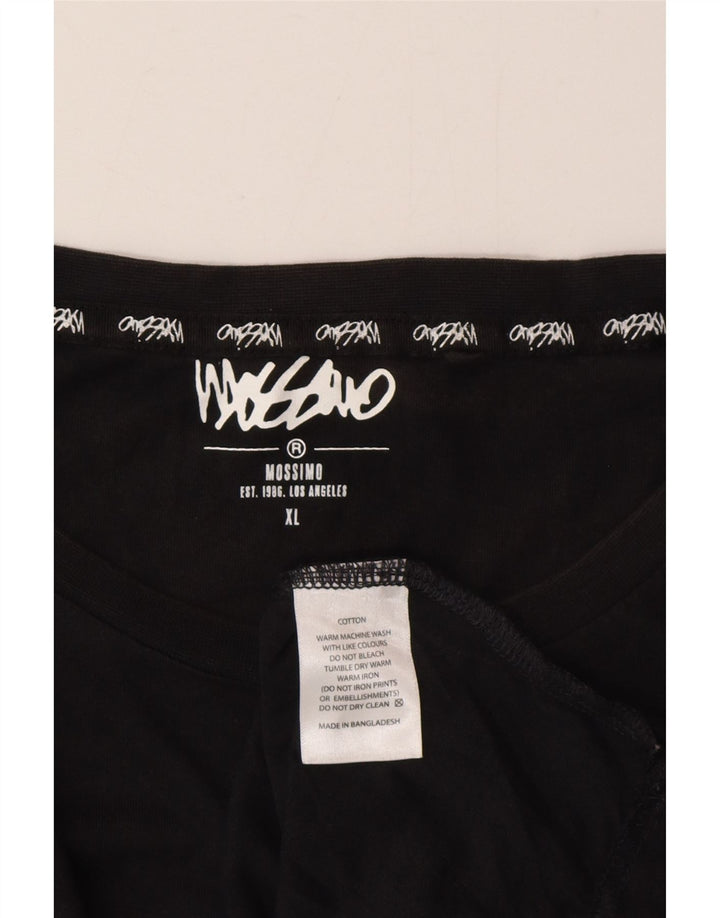 Mossimo Herre Grafisk Vest Top XL Sort Bomuld