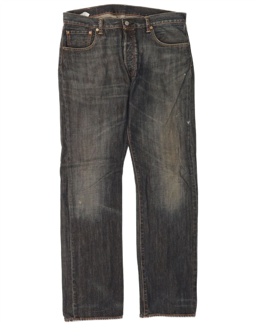 Levi's Herre 501 lige jeans W36 L34 blå bomuld