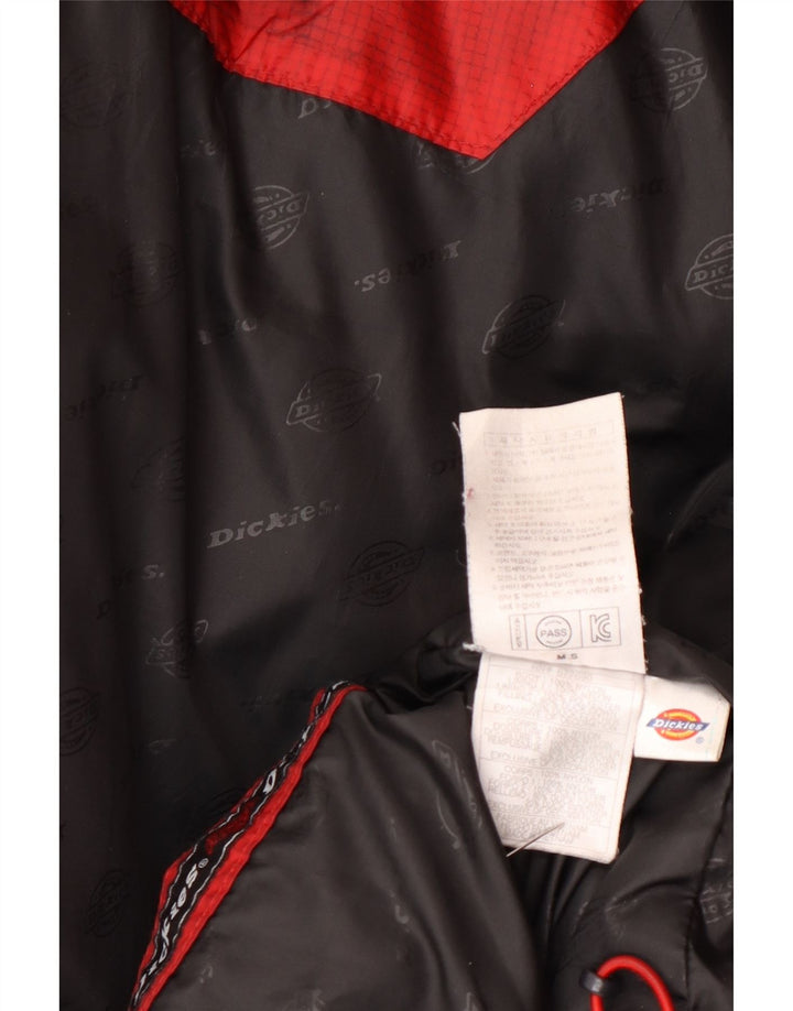 Dickies Herre hættepolstret jakke UK 38 Medium Rød Colourblock Nylon