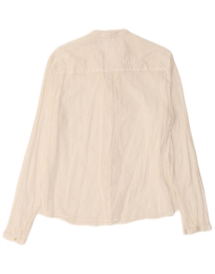 Massimo Dutti Dameskjorte EU 44 XL Off White Floral