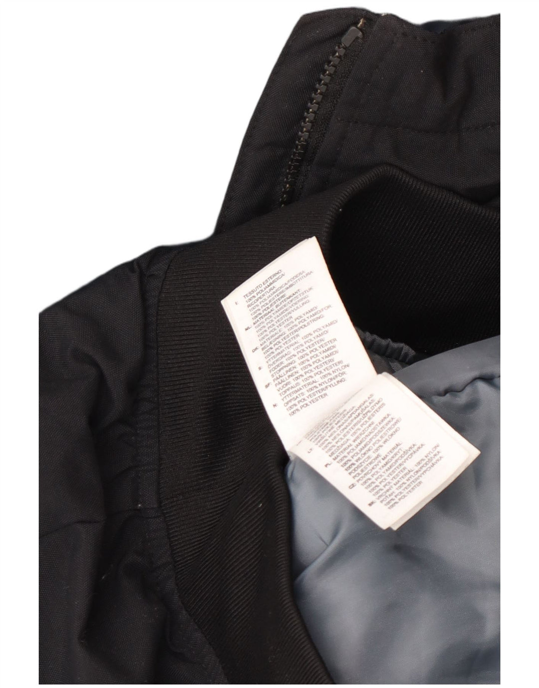 Adidas Herre Hooded Bomber Jacket UK 36 Small Black Polyester