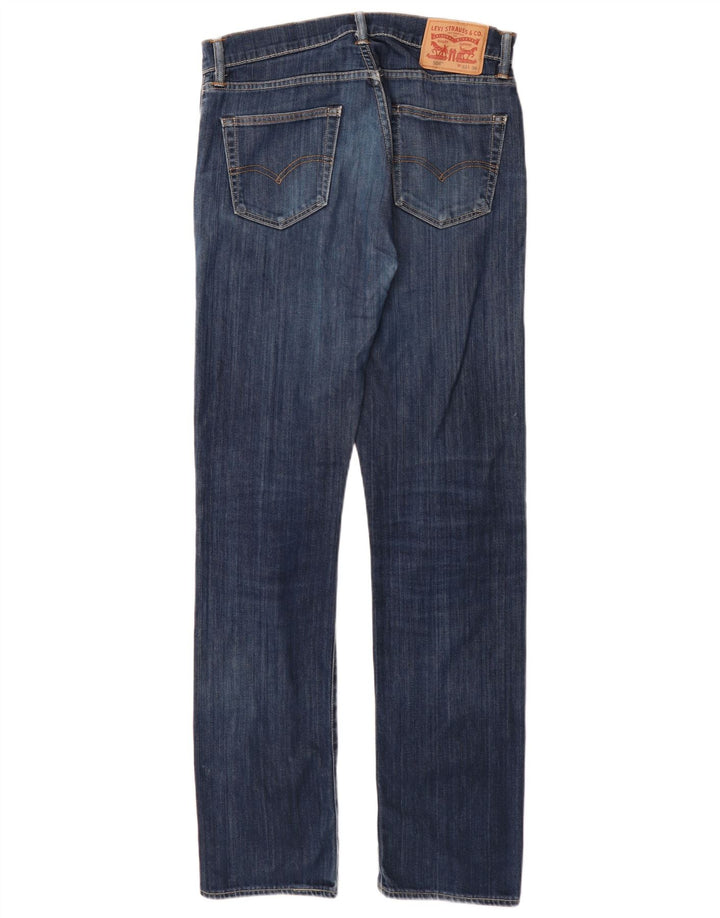 Levi's Herre 504 lige jeans W34 L36 blå bomuld