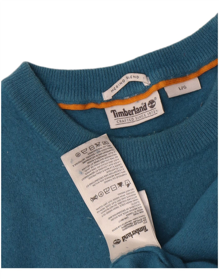 Timberland Dame sweater med rund hals DK 16 Stor blå uld