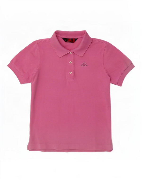 Kappa Womens Polo Shirt UK 10 Small Pink Cotton