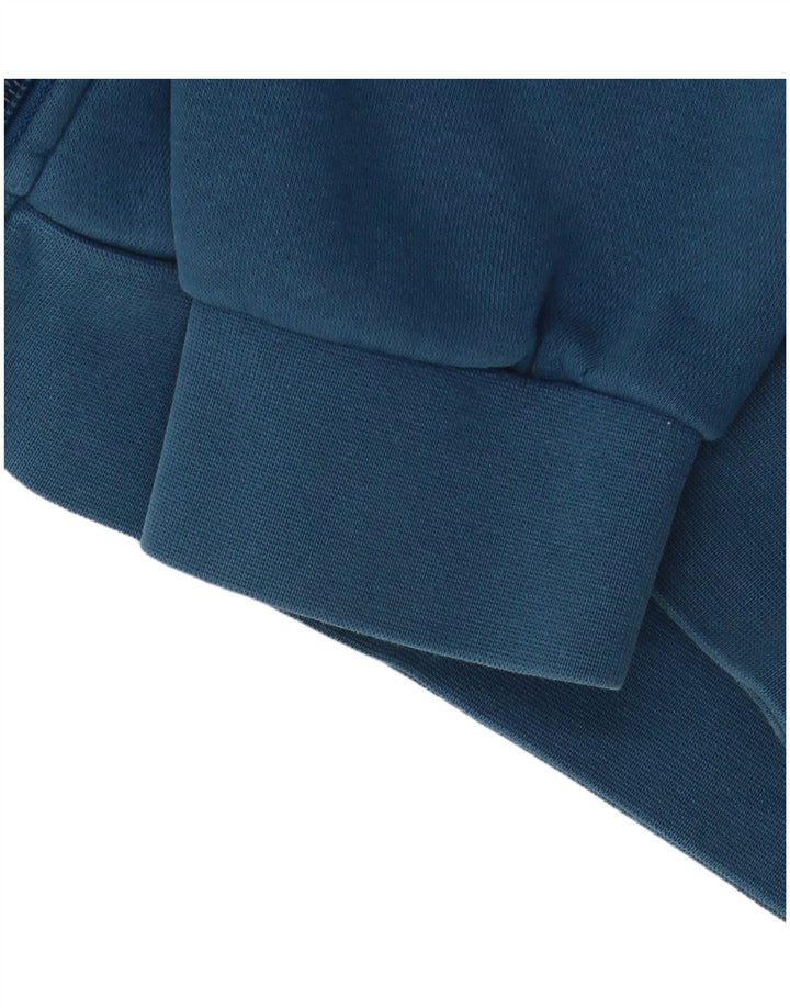 Adidas Hættetrøje med lynlås til mænd Large Blue Colourblock Polyester