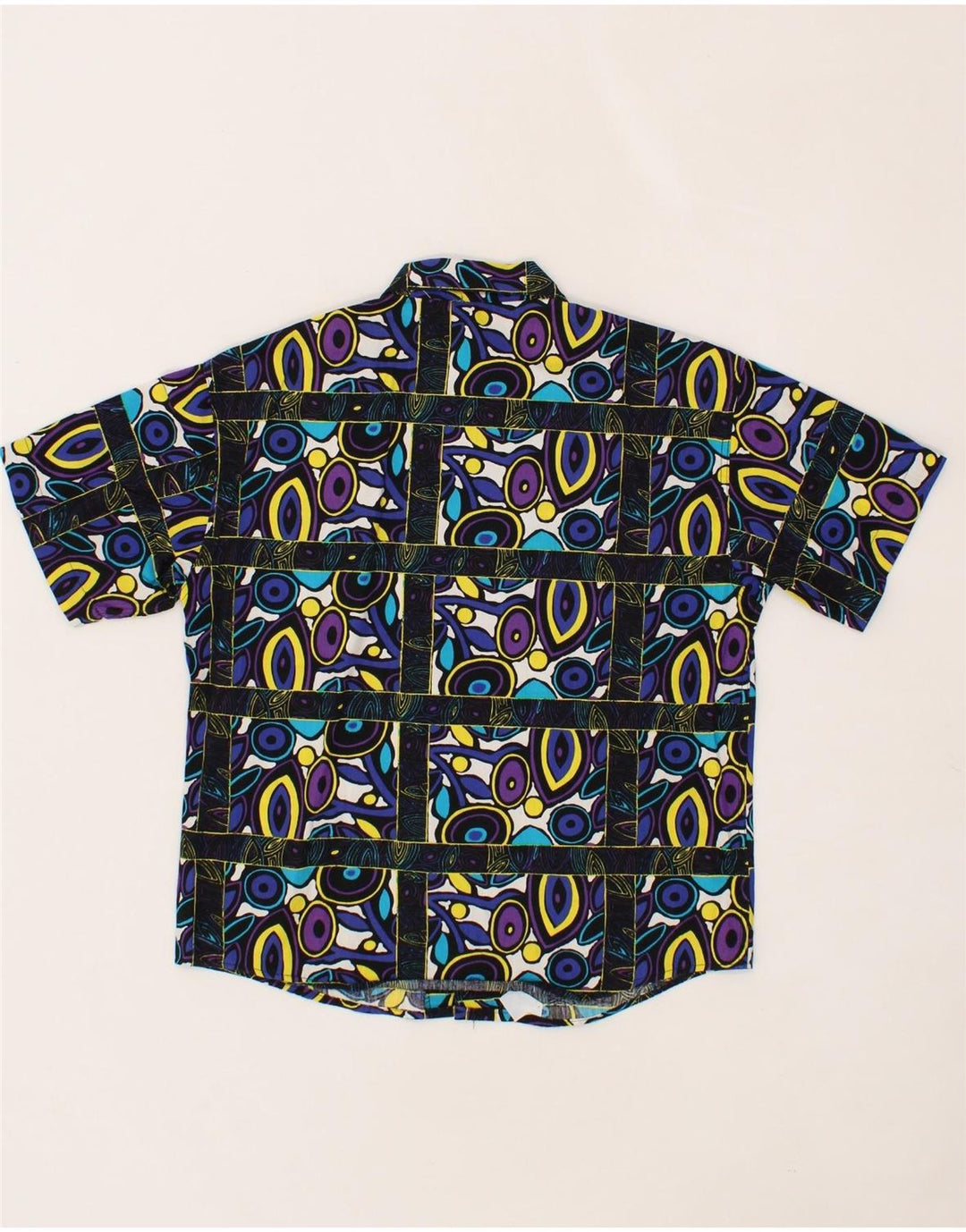 CARRERA Boys Short Sleeve Shirt 9-10 Years Multicoloured Geometric Cotton Vintage Carrera and Second-Hand Carrera from Messina Hembry 