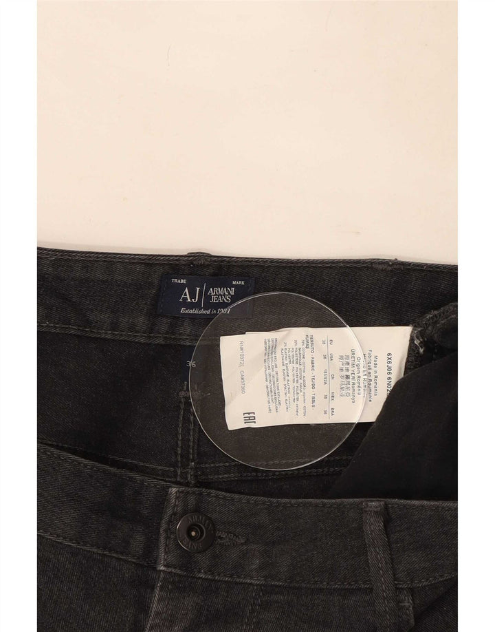 Armani Herre Slim Jeans W36 L30 Sort Bomuld