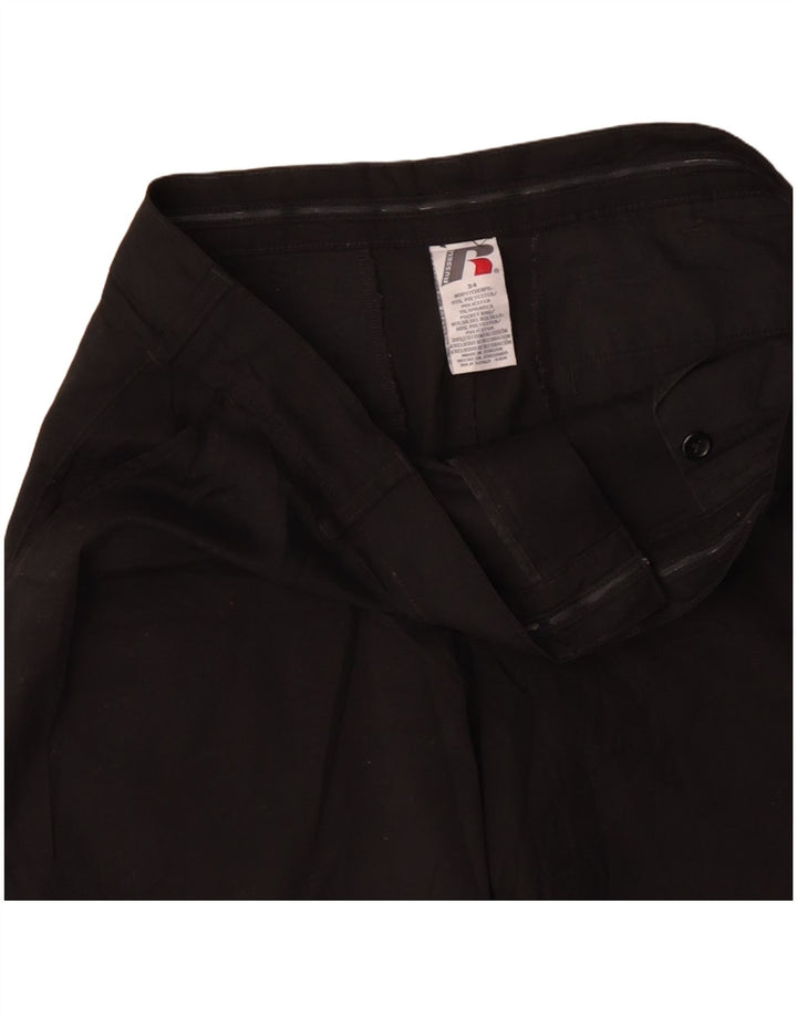 RUSSELL ATHLETIC Herre Chino Shorts W34 Large Black Polyester